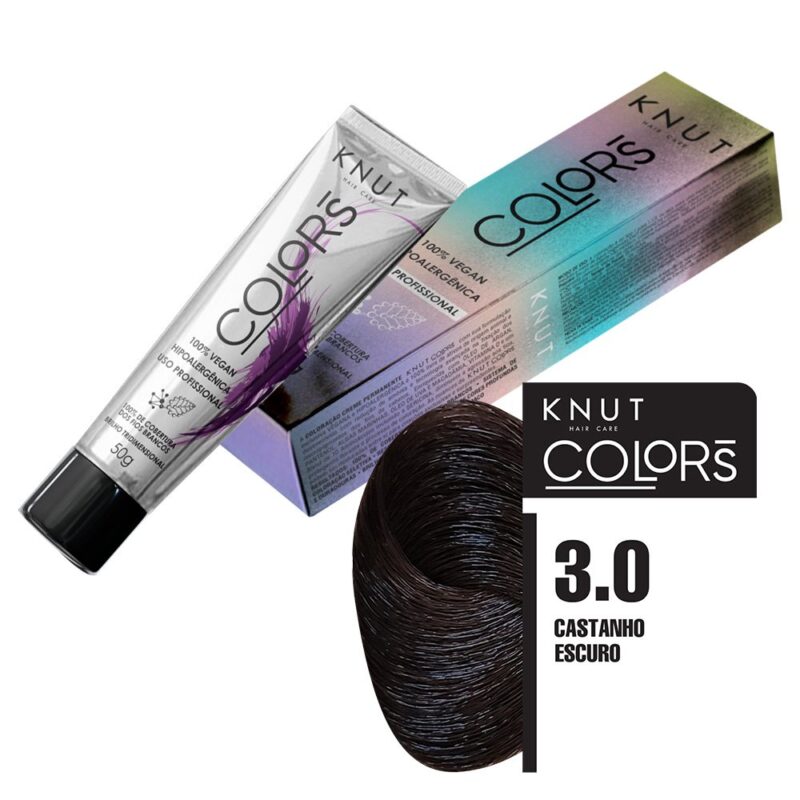 Knut Colors 50G Cor 3.0 Castanho Escuro