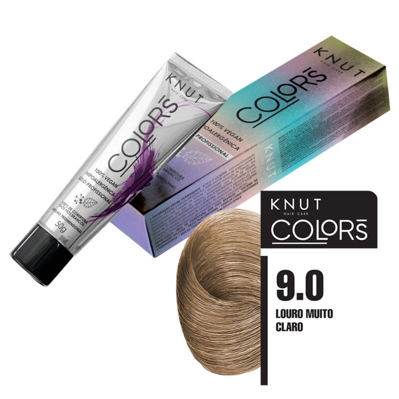 Knut Colors 50G Cor 9.0 Louro Muito Claro