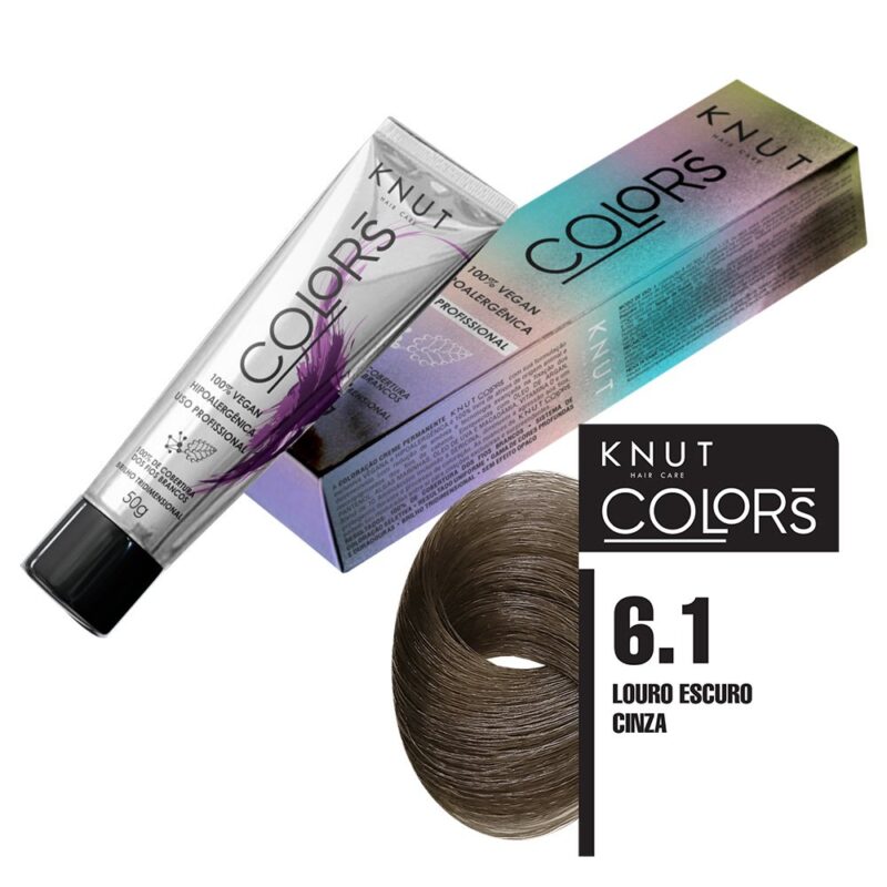 Knut Colors 50G Cor 6.1 Louro Escuro Cinza