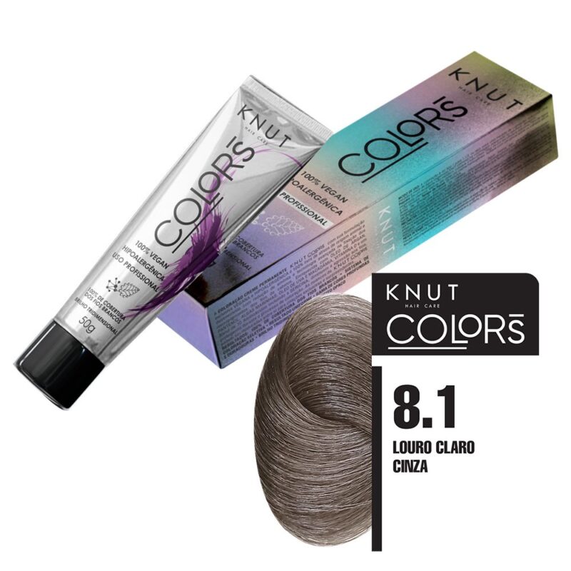 Knut Colors 50G Cor 8.1 Louro Claro Cinza