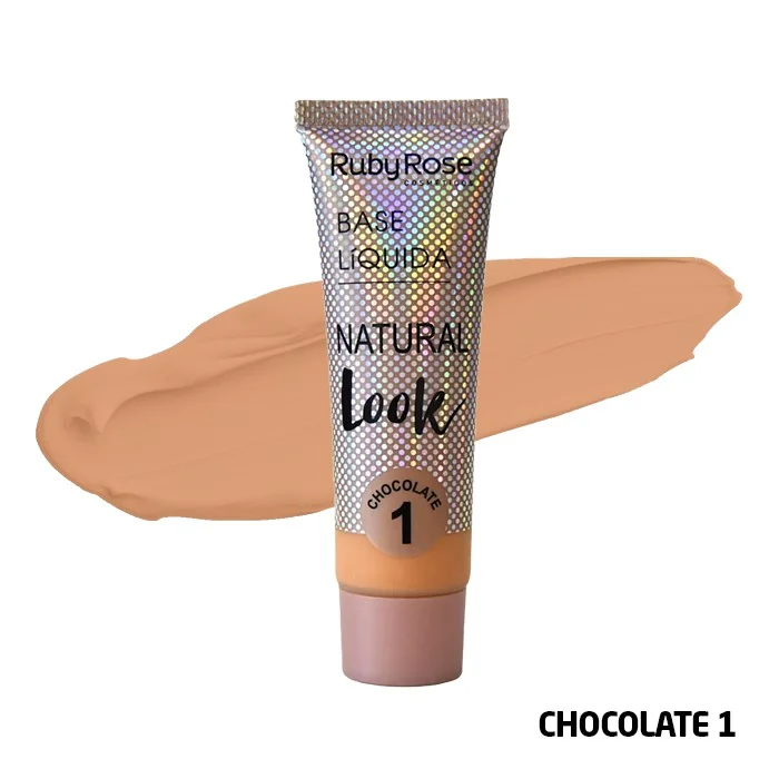 Base Liquida Natural Look - Hb8051Cafe1 - Cafe 1 - Rubyrose