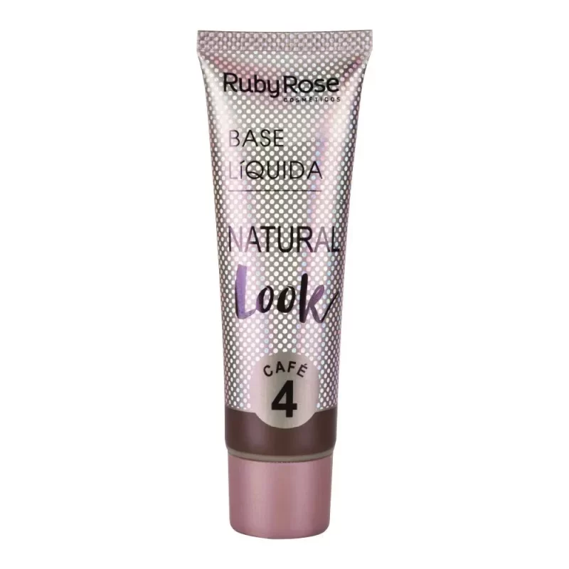 Base Liquida Natural Look - Hb8051Cafe4 - Cafe 4 - Rubyrose