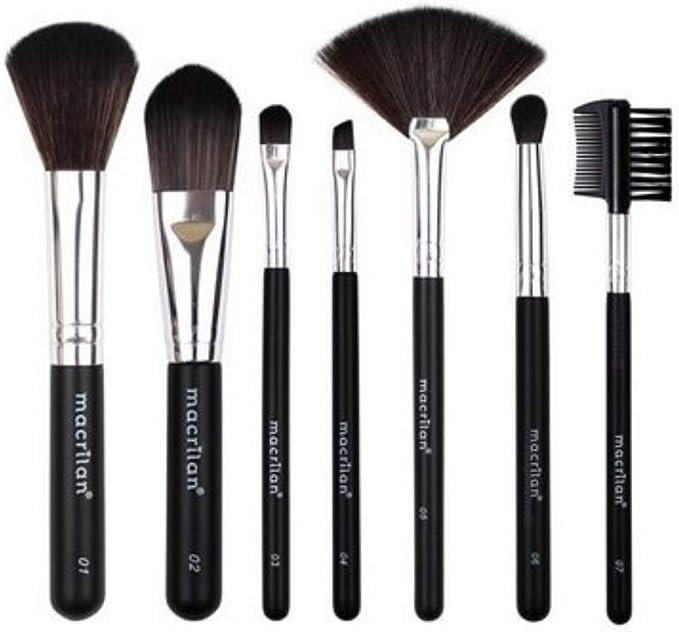 Kit Pincel Maquiagem 7 Pincéis Macrilan Kp9-2a
